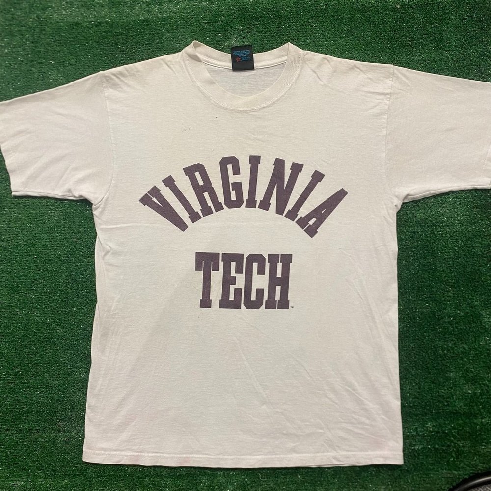 Vintage 90s Virginia Tech Single Stitch College Sports Tee